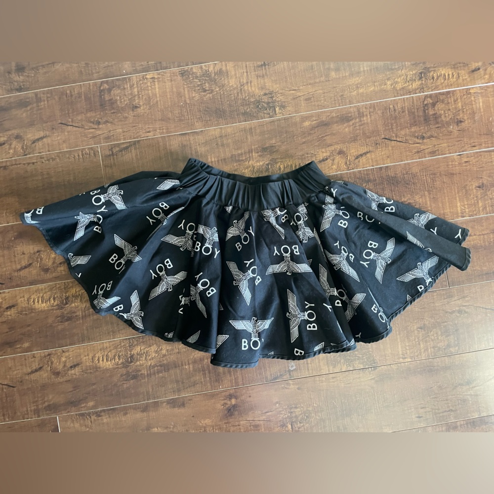 BOY London Graphic Print Skater Circle Skirt